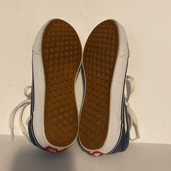Vans Classic Unisex Kids Slate Blue and White SK8-Low Shoe - Picture 8 of 9